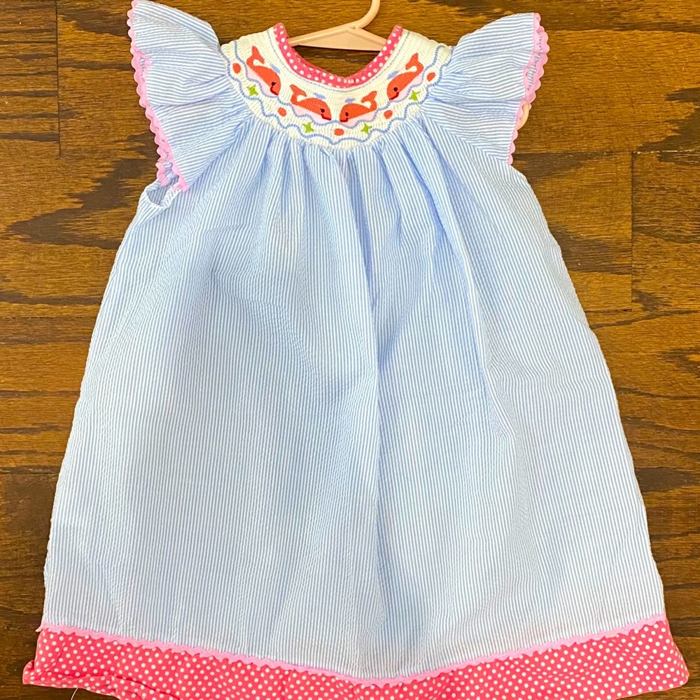 Smocked Whale Dress